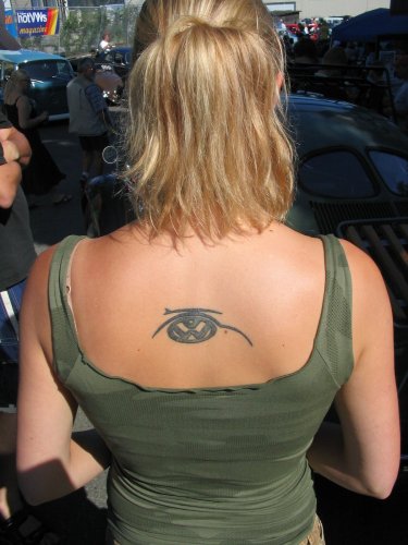 An excellent tattoo!  Simple and so meaningful.  Sunday, day of the Great Canadian VW Show.
