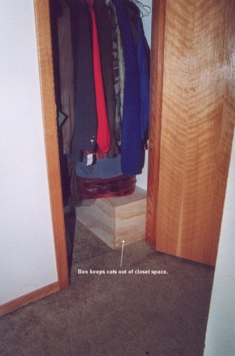 What it looks like in the coat closet.
