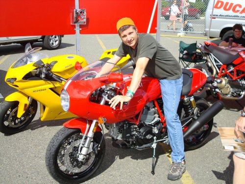 Me on my favorite Ducati.

