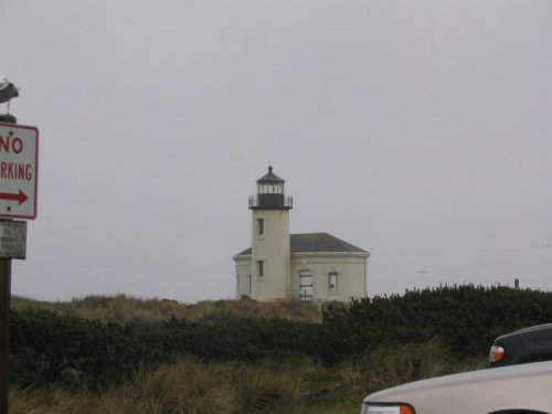 Another lighthouse.  It was POURING rain so we just admired it from within the car :-)

