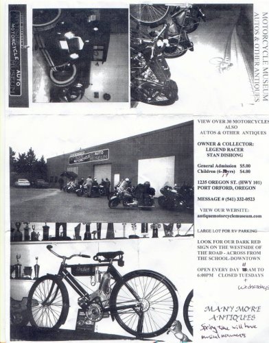 Motorcyle museum we stopped at on the way home.  Pretty neat.
