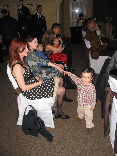 Kristen with Amber holding her son Cameron.
