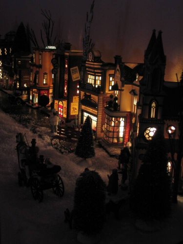 Color picture of Antonette's Christmas Village.
