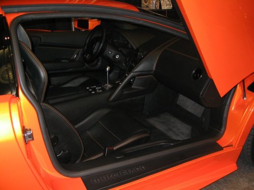 Inside the Lambo...simple and gorgeous.
