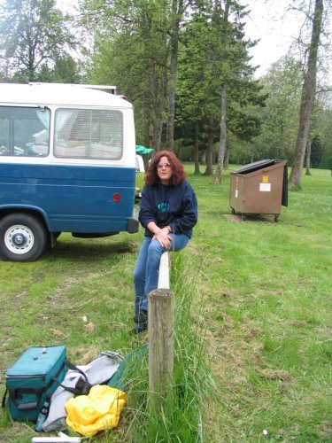 Susan just chillin'.
