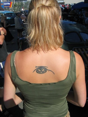 An excellent tattoo!  Simple and so meaningful.  Sunday, day of the Great Canadian VW Show.
