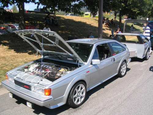 Nicely done Scirocco with a 1/2-Scirocco trailer!
