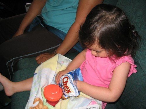 Munchies helped calm the savage beast.
