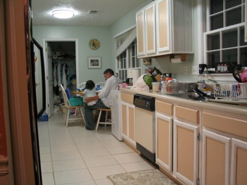 Uncle Justin entertaining Bella.
