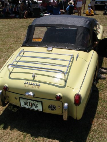 Triumph.  I liked the license plate :-)
