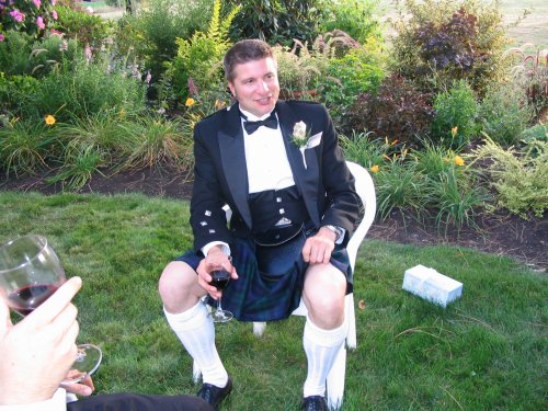 Yes, we wore kilts in the traditional style (commando!).
