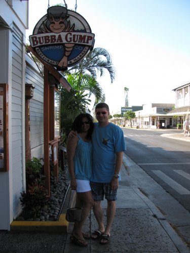 Bubba Gumps
We had to hit our favorite local shrimp restaurant!  It was odd to be in Maui and have the streets so deserted -- I liked it!  During our first visit here (in 2007) the town was very busy.
