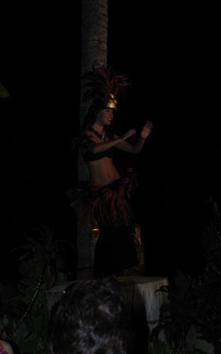 One of the dancers.

