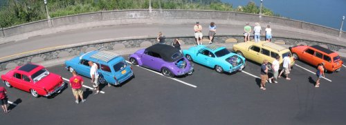 Top panoramic view of the cruisers.
